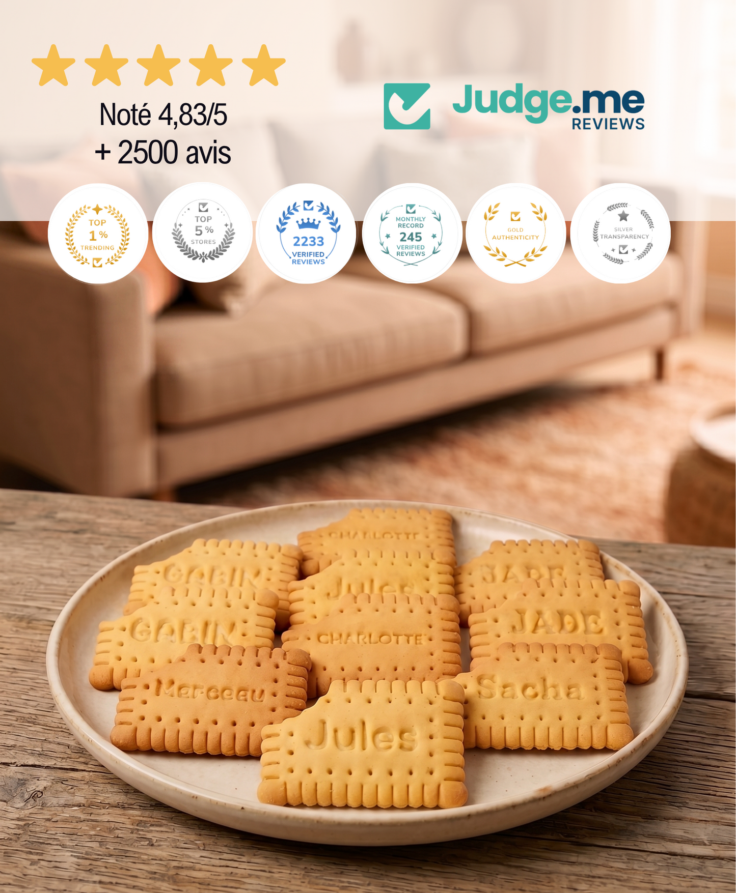 Le Kit Beurré : emporte-pièce biscuit personnalisé