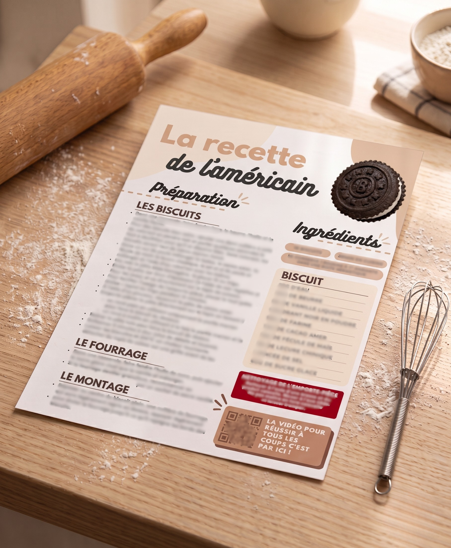 La fiche recette + vidéo de l'Américain