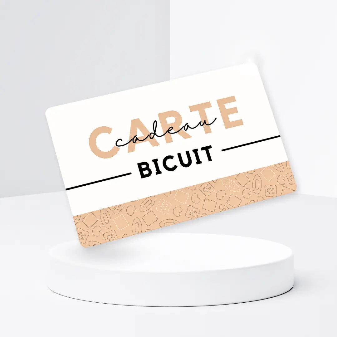 Carte cadeau Bicuit physique Bicuit