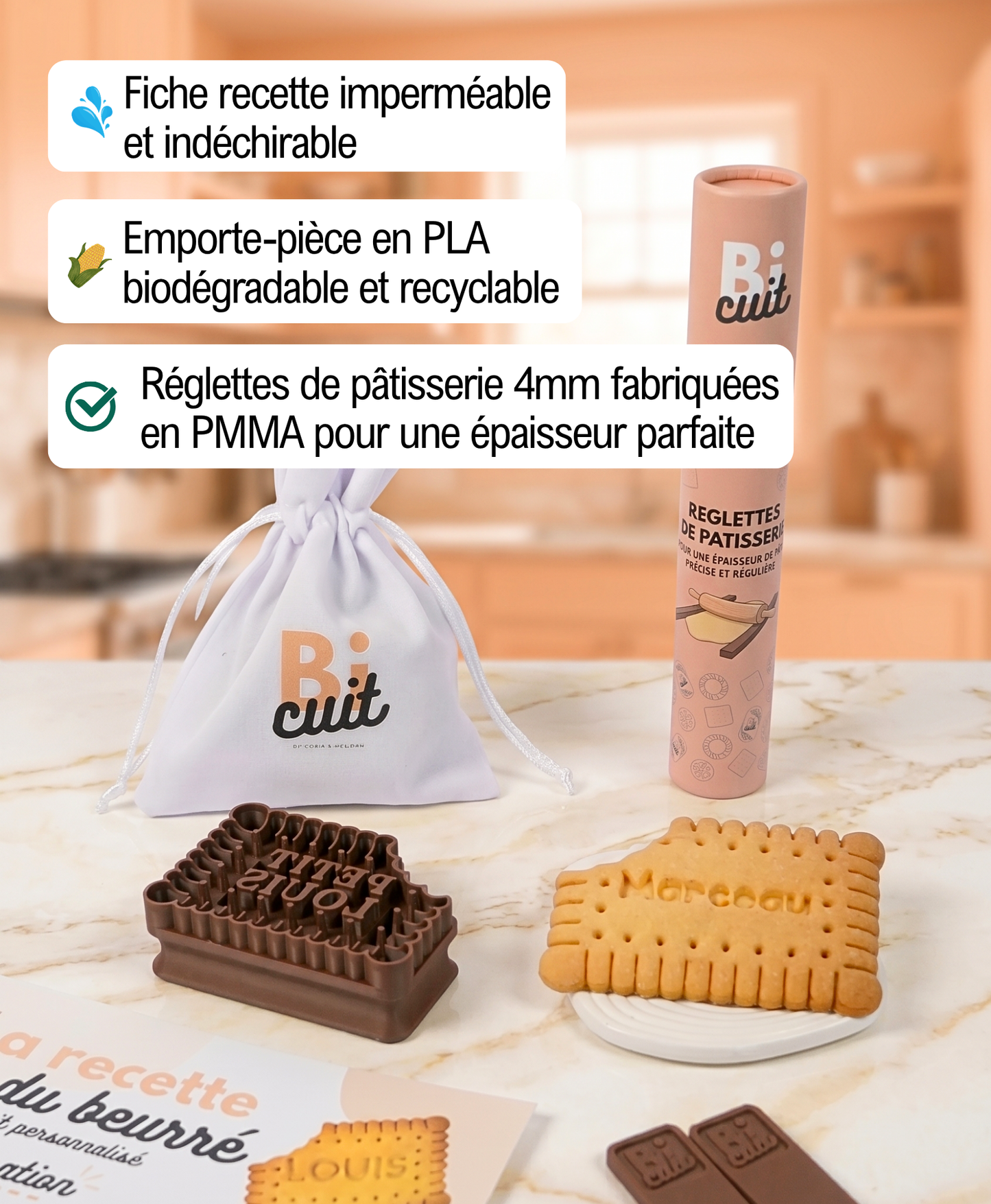 Le Kit Beurré : emporte-pièce biscuit personnalisé