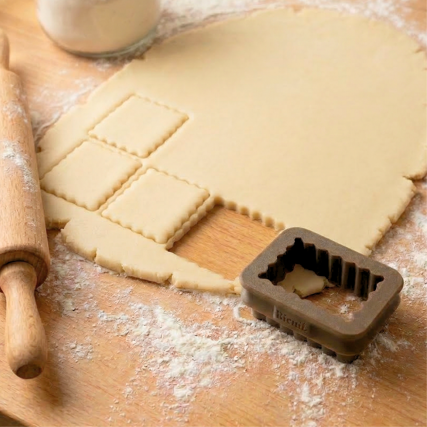 Emporte-pièce biscuit ondulé