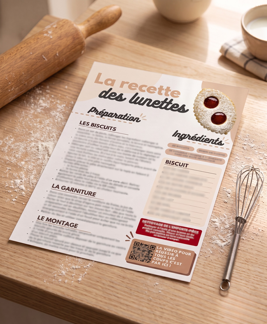 La fiche recette + vidéo des Lunettes