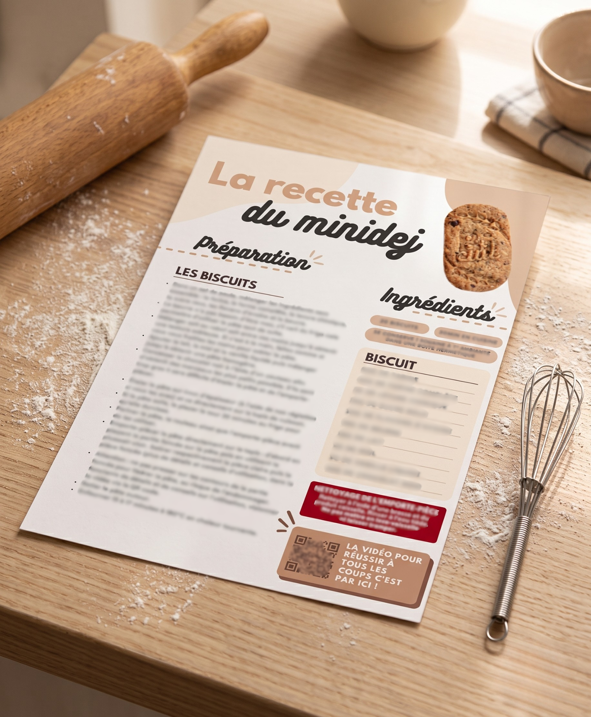 La fiche recette + vidéo du Minidej