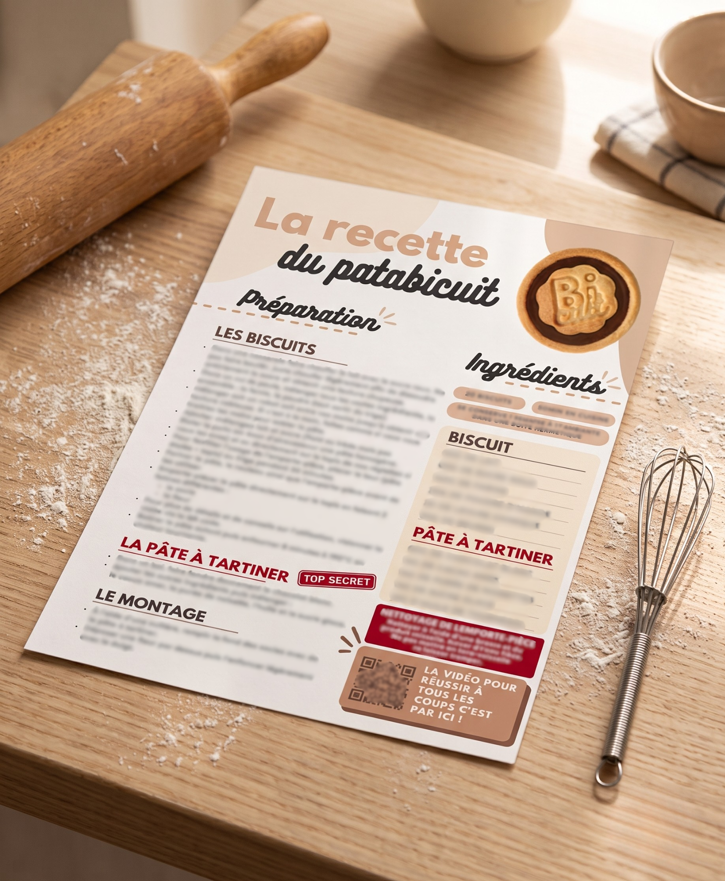 La fiche recette + vidéo du Patabicuit