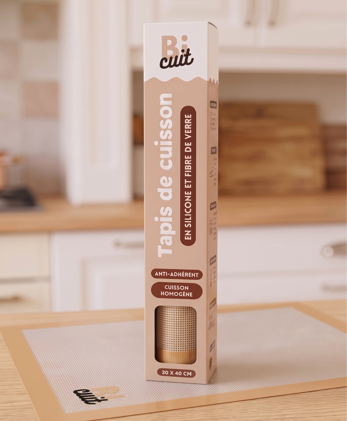 Tapis de cuisson - Silicone et fibre de verre