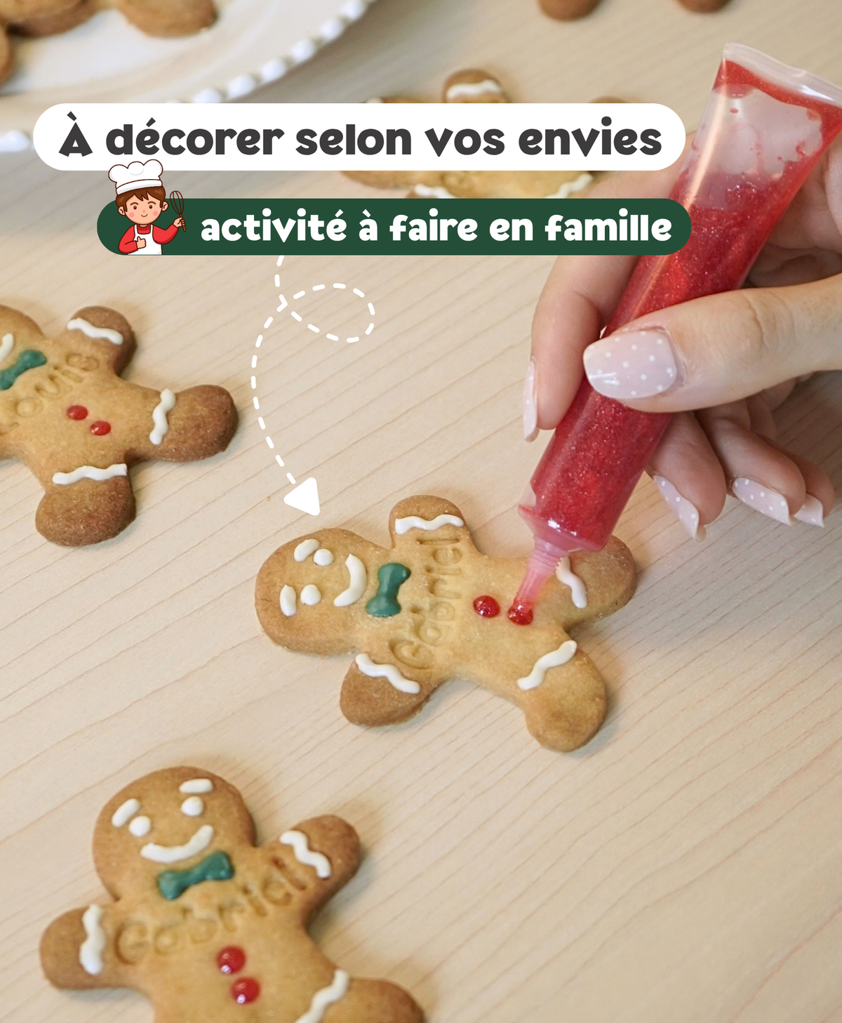 Stylo alimentaire goût choco - Blanc