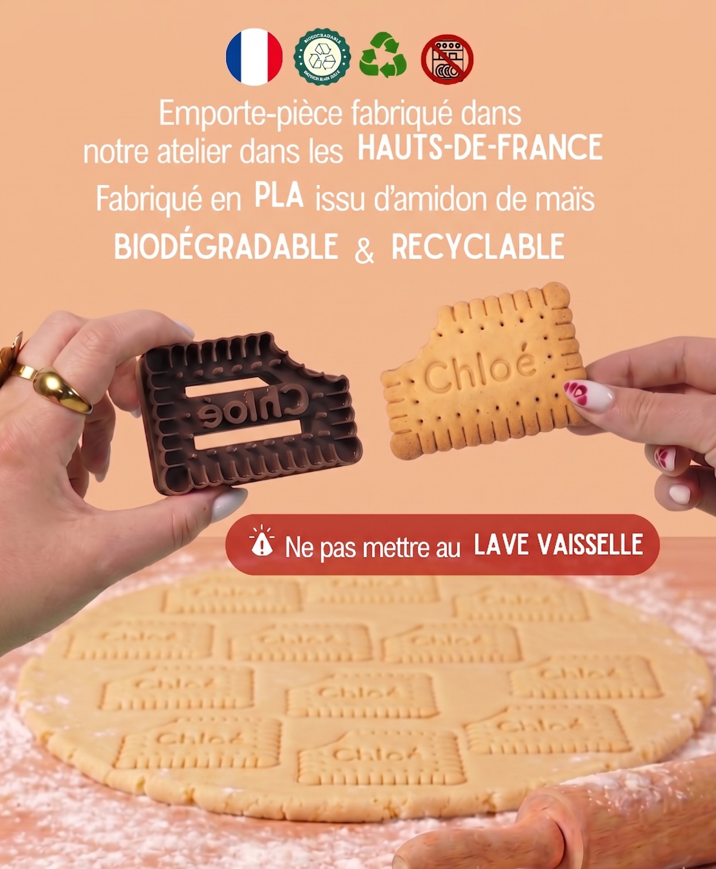 Le Kit Beurré : emporte-pièce biscuit personnalisé