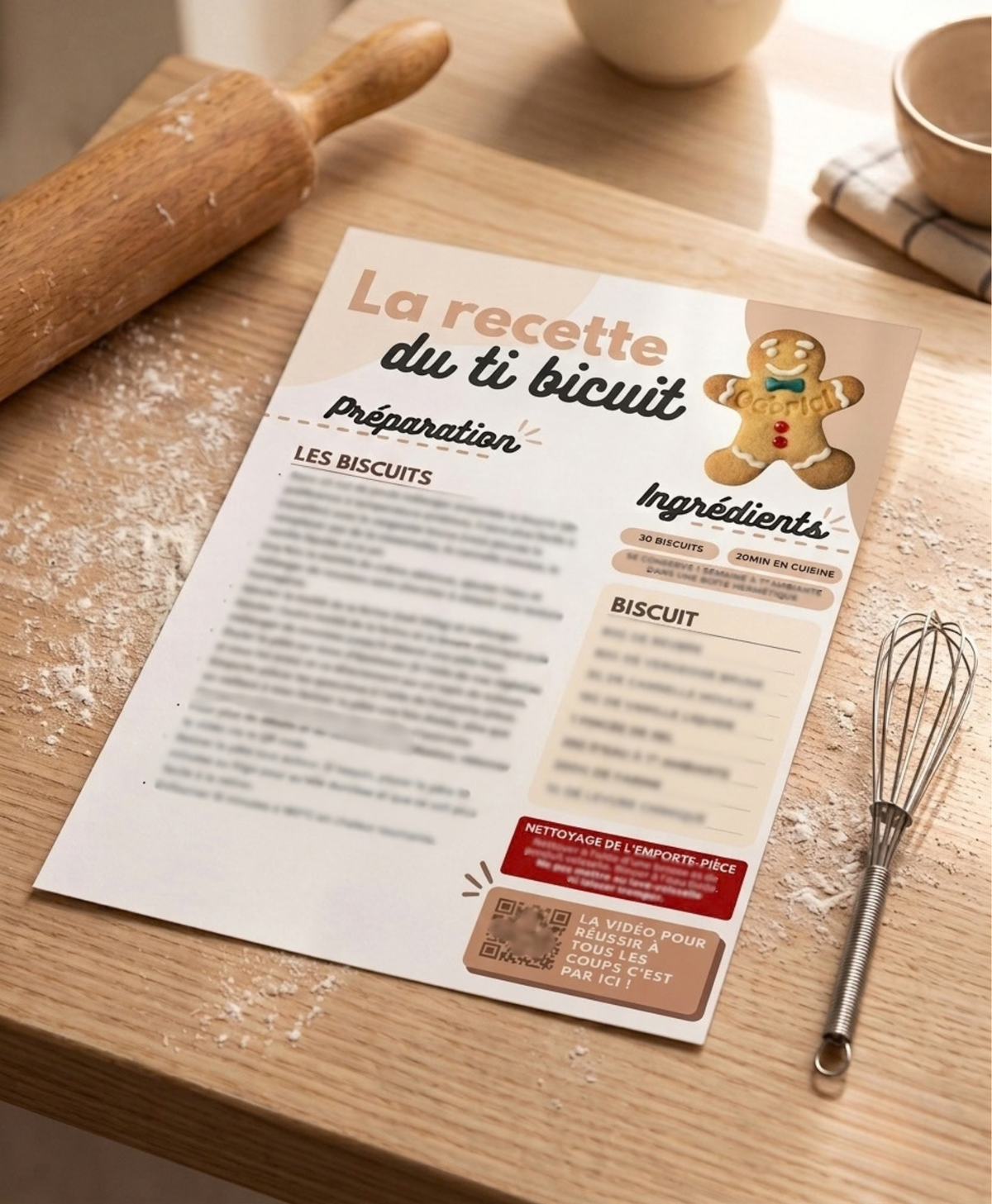 La fiche recette + vidéo du Ti Bicuit