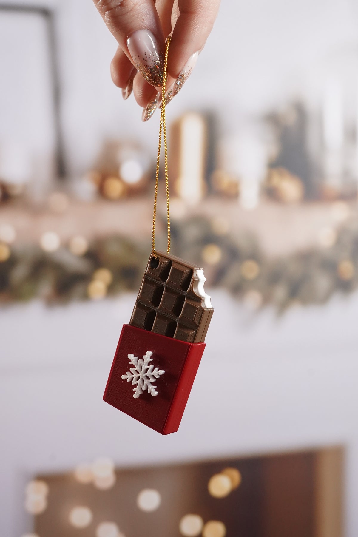 Tablette de chocolat - décoration de Noël