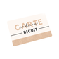 Carte cadeau Bicuit physique