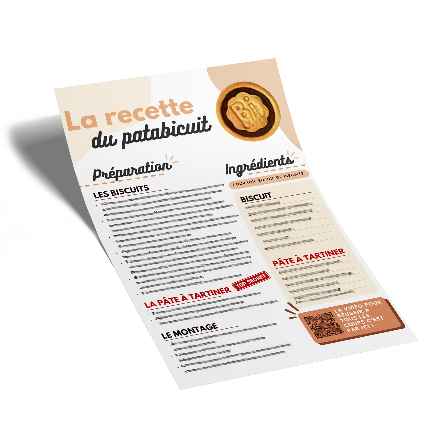 La fiche recette + vidéo du Patabicuit bicuit